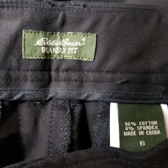 5/$25 Eddie Bauer Womens Pants 6 Black Blakely Fit Career AJ3 - Picture 7 of 7